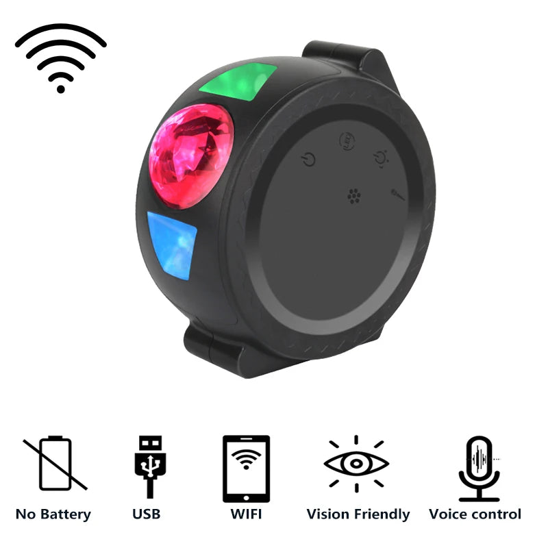 Smart Starry Sky Projector Galaxy Projector 3in1 Night Light Ocean Voice Music Control LED Lamp For Kid Gift Smart Life XIAOMI