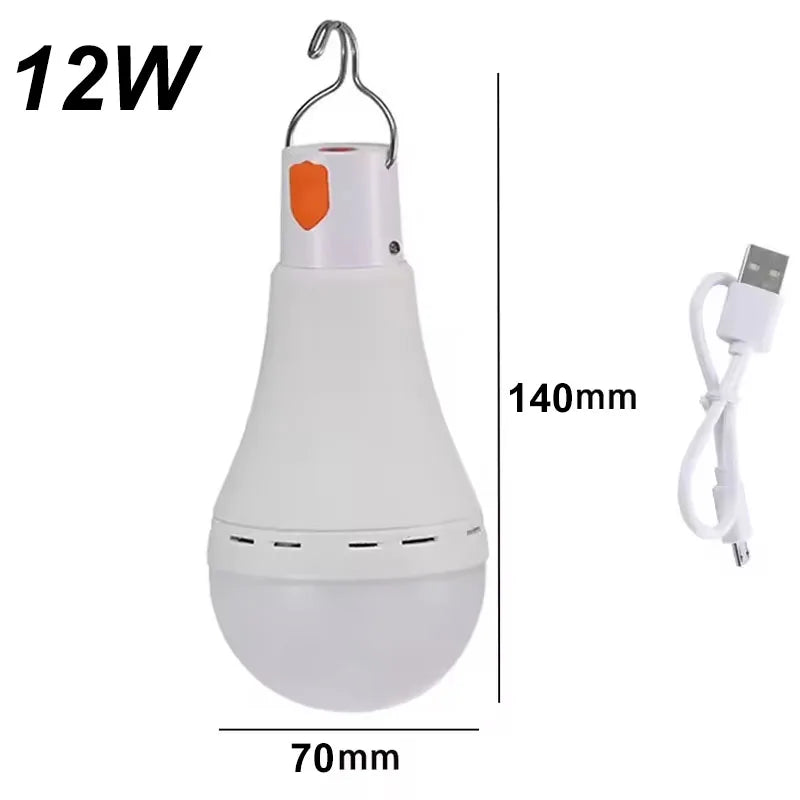Led Camping Lantern USB Rechargeable Outdoor Tent Lights for Hanging with Clip Hook Flashlight Power Outage Emergency Lighting