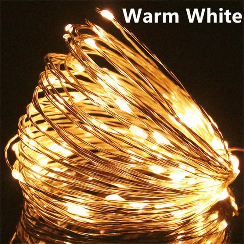 Fairy Light Battery Powered, Warm White Mini Copper Wire Starry Sky Light, Suitable for Bedroom Party Living Room Decoration