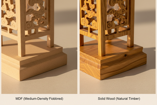 MDF vs. Solid Wood in Chinese Lighting: What's the Difference?