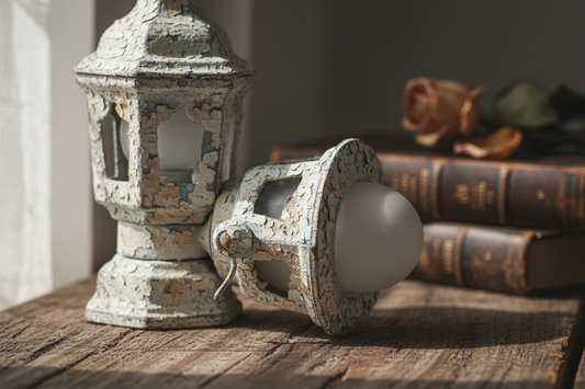 The Distressed White Night Light: Surface, Scale, and the Poetry of Paint