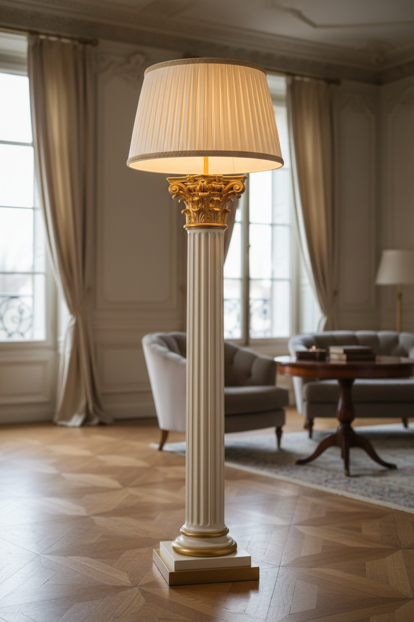 The French Style Column Lamp: Architectural Presence in Lighting