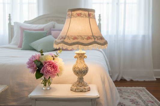 The Shabby Chic Bedside Lamp: Romance and Comfort at Bedside