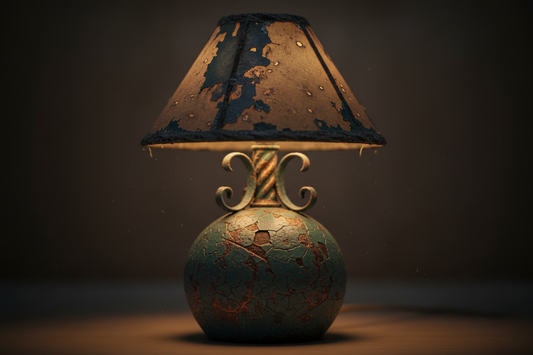 The Small Distressed Lamp: Intimate Scale for Surface Stories