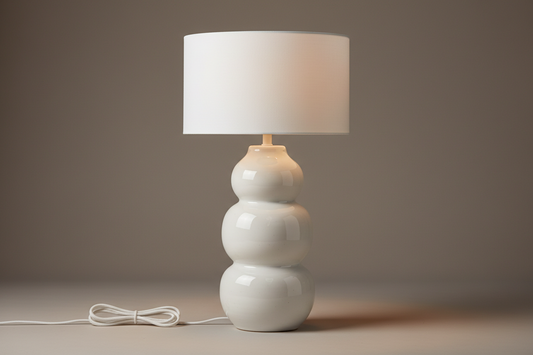 The White Ceramic Lamp: Form, Glaze, and the Beauty of Simplicity