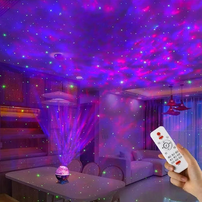 Dinosaur Egg Galaxy Projector with Remote Control Bluetooth Speaker LED Night Light Starry Sky Projection Light Children's Gift