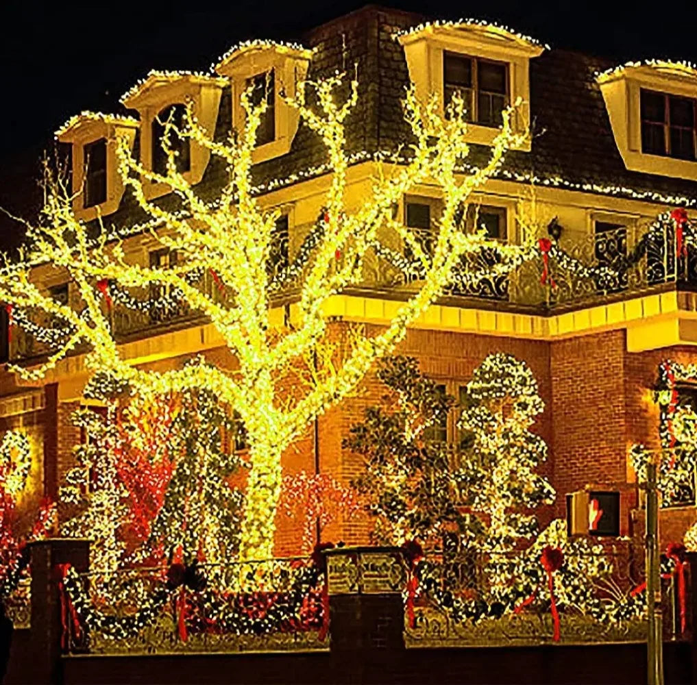 LED Outdoor Led Solar String Lights Fairy Light Solar Powered Garland Lights 8 Mode Garden Wedding Decoration Waterproof