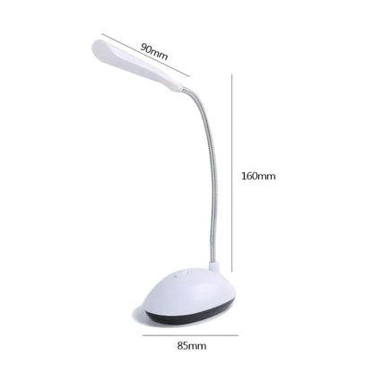 1Pc LED Folding Table Lamp Reading Light AAA Battery Powered Eye Protection Night Lamp Bedroom Bedside Study Lighting Desk Light