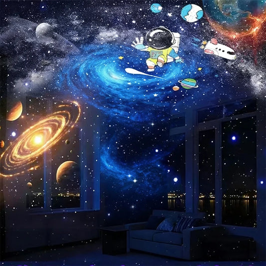 Planetarium Galaxy Projector for Bedroom Adjustable Night Light With Space Lamp Room Decor for Teens,Black
