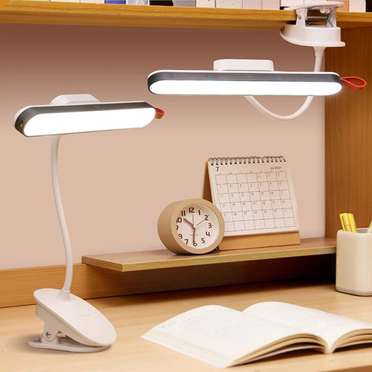Rechargeable Table Lamp Tri-color Adjustable Magnetic Attraction Reading Light Dormitory Bedroom Study Eye Protection Desk Lamps
