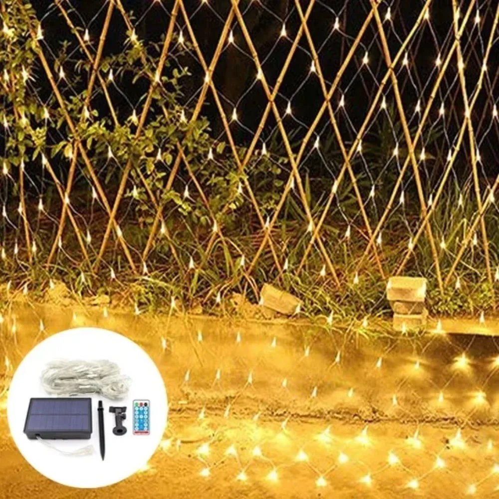 2026 New Year Decoration Outdoor Waterproof LED Decoration LED Net Curtain Lamp Mesh Fairy String Light  Home Decor