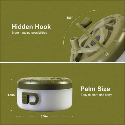 Camping String Lights Portable Rechargeable LED Fairy Light, USB for Hiking Travel Tent Yard Garden Decoration and Holiday Gift