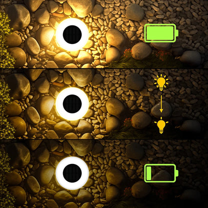 1/4Pack Solar Ground Lights,14LED Waterproof Outdoor Landscape Light, LED Lawn Lamp, for Garden Pathway Yard Deck Camping Decor