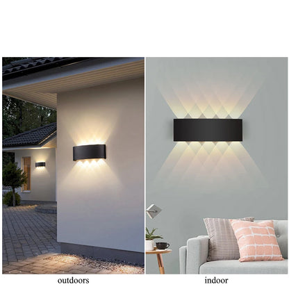 Up Down LED Wall Lamp Waterproof Modern Wall Light for Bedroom Living Room Corridor Balcony Indoor Outdoor Home Decor Lighting