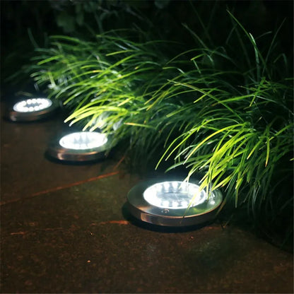 Garden Lights Outdoor Bright in-Ground Lights Landscape Lighting for Patio Pathway Lawn Solar Ground Lights LED Waterproof Solar