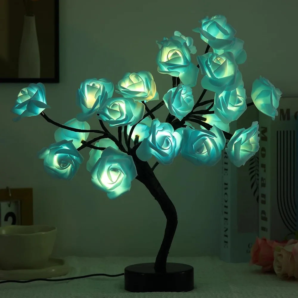 Rose Flower Tree USB Home Decoration Parties Wedding Bedroom Decor Room Decor Aesthetic Plants Home Decor Garden Decoration