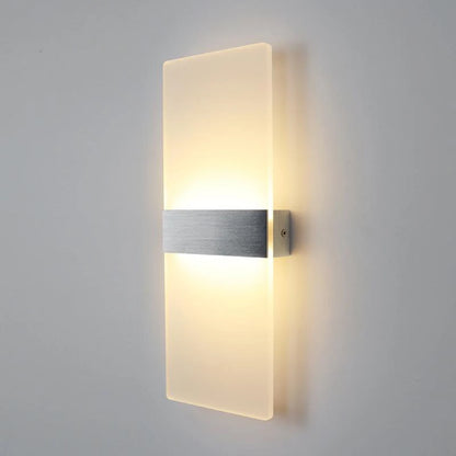 LED Acrylic Wall Light AC85-265V Long Style Living Room Corridor Bedroom 3/6/12W  Bedhead Art Decoration Indoor Wall Lights