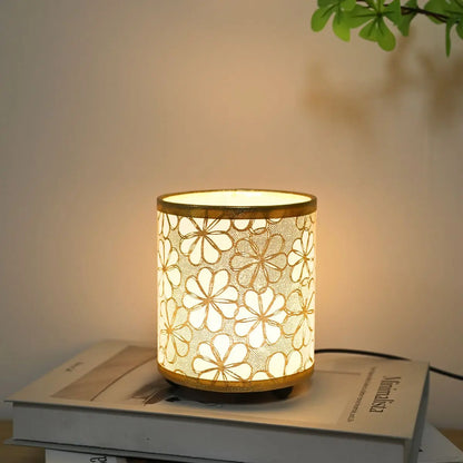 Minimalist fabric desk lamp, USB switch button soft warm lighting desk reading light bedroom living room office light