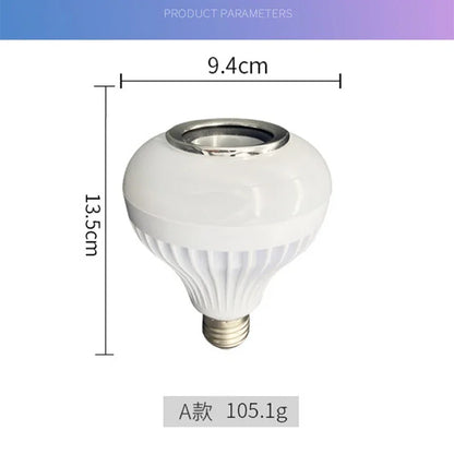 LED Bluetooth music light bulb RGB Colorful Color Change Wireless remote control Bulbs With speaker  intelligent bulb