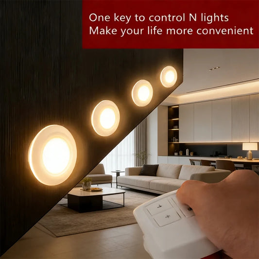 Battery-Powered Wireless Night Light Stick Tap Touch Lamp Push Lights for Closets, Cabinets, Counters, or Utility Rooms,Cordless