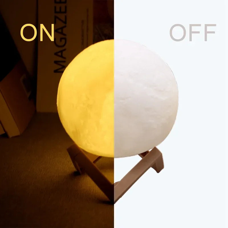 Best-Selling Creative Features Assembled Moonlight Lamp Toy Family Living Room Bedroom Bedside Ornaments 8 Cm Children's Gift