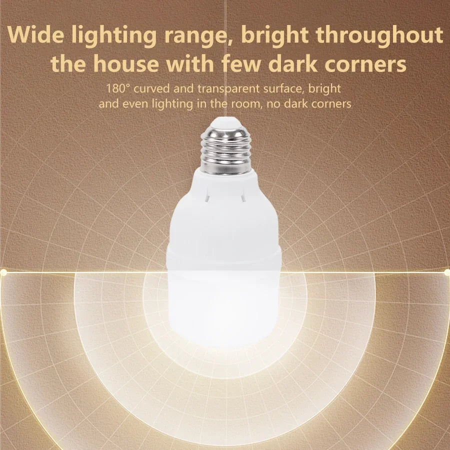 220V Led Light Bulb E27 Socket with Sound and Light Sensor Automatic Bright Bombilla for Hallway Warehouse Garage Staircase