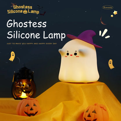 Pumpkin Led Table Lamp Jack O Lantern Silicone Rechargeable Portable Night Light for Bedroom Halloween Decor Kids Toy Gifts