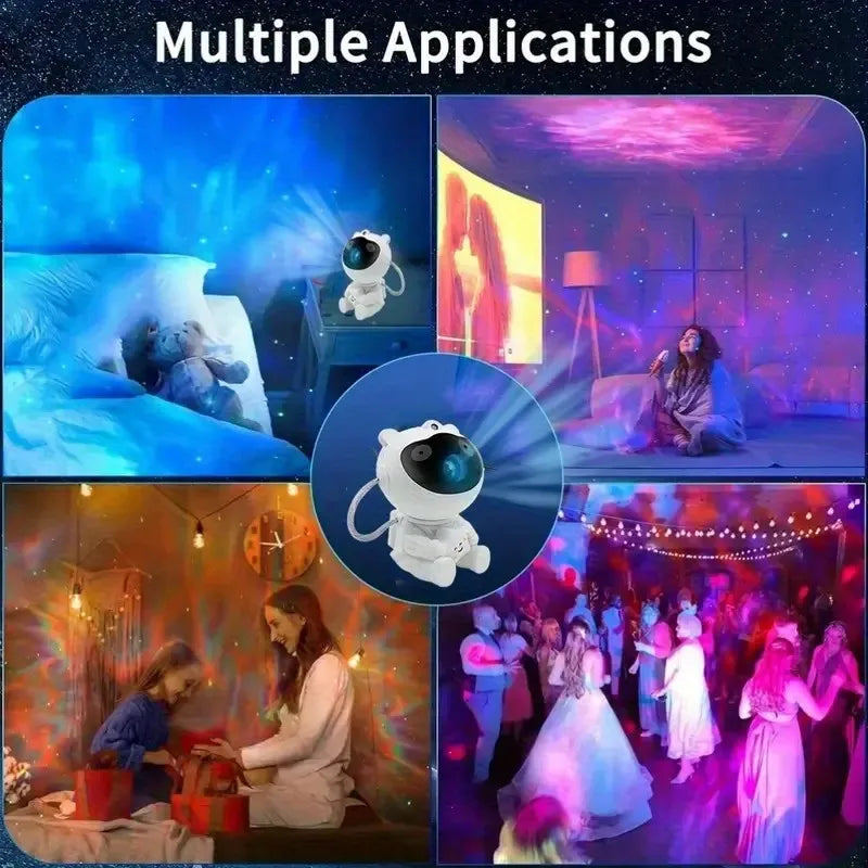 Night Light Astronaut Projector Starry Sky Projector Light with Remote Control Lamp for Kids Room Christmas Gift Wedding Decor
