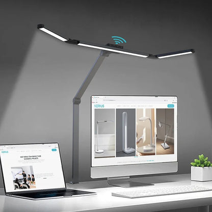 LED Desk Lamp with Clamp Remote Dimming 24W Ultra Bright Desk Lamp for Home and Office Architects Paired with Ambient Lighting