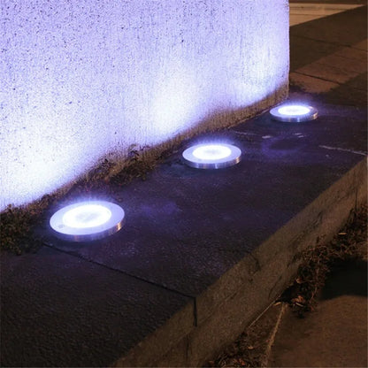Garden Lights Outdoor Bright in-Ground Lights Landscape Lighting for Patio Pathway Lawn Solar Ground Lights LED Waterproof Solar