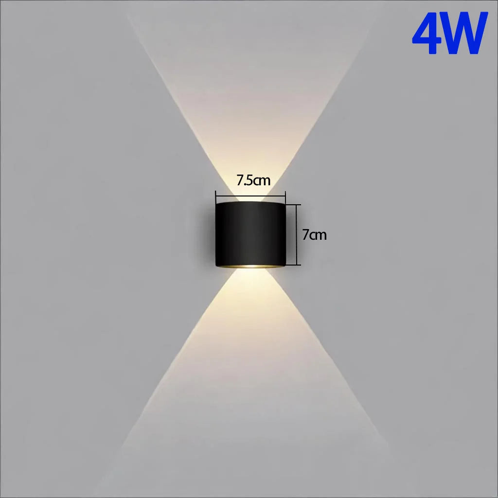 Up Down LED Wall Lamp Waterproof Modern Wall Light for Bedroom Living Room Corridor Balcony Indoor Outdoor Home Decor Lighting