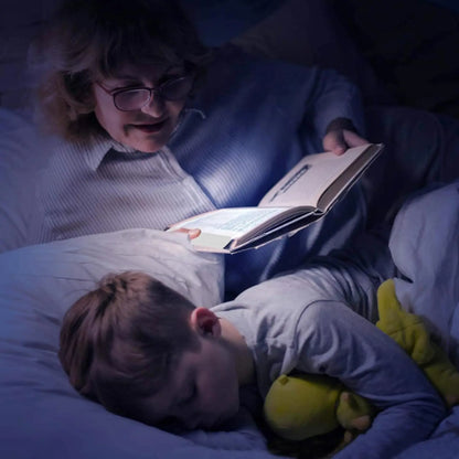 1 PCS Rechargeable Flat LED Book Light For Reading In Bed Ultra Thin Wireless Bookmark Lamp Panel For Night Use Page Illuminator