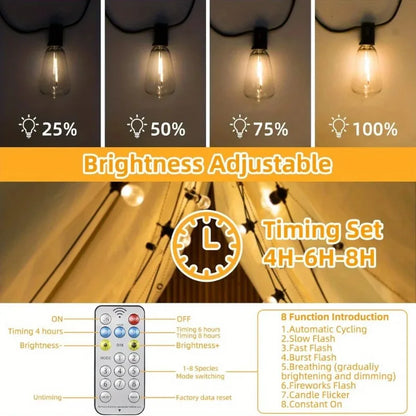 Solar String Lights 30 LED Fairy Lights Auto Dusk to Dawn Operation Shatterproof Waterproof Outdoor for Garden Wedding Christmas