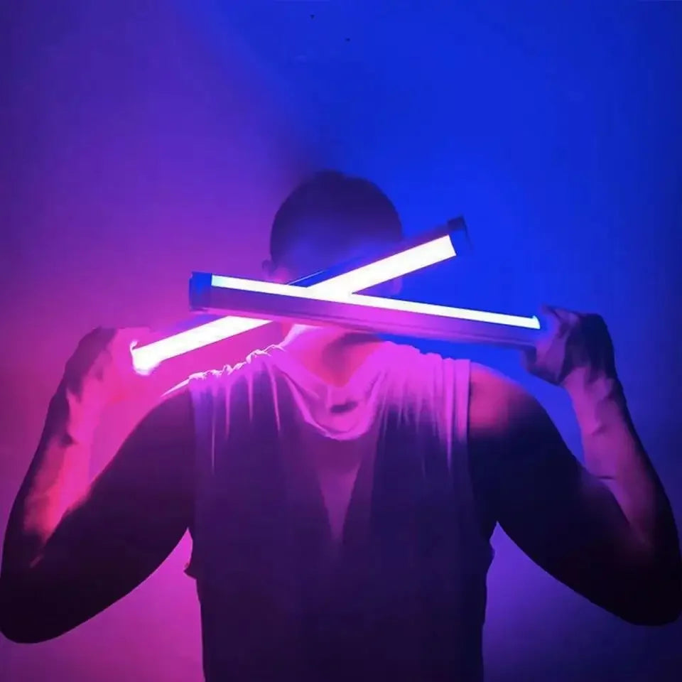 Photography Fill Light with 3 Color Adjustable Portable Super Bright LED Tube USB Rechargable Outdoor Camping Night Light