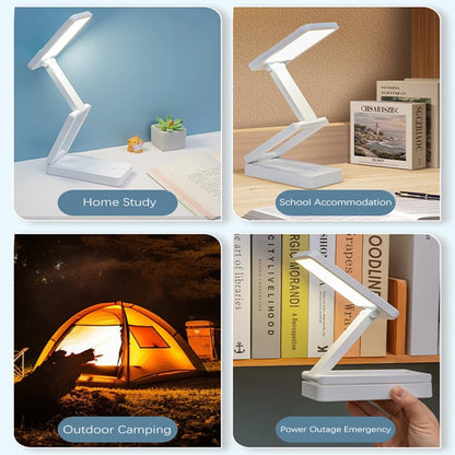 Folding LED Desk Lamp Rechargeable Battery  Specific Eye Protector Dormitory Portable Large Table Lamp CapacityLed Night Lights