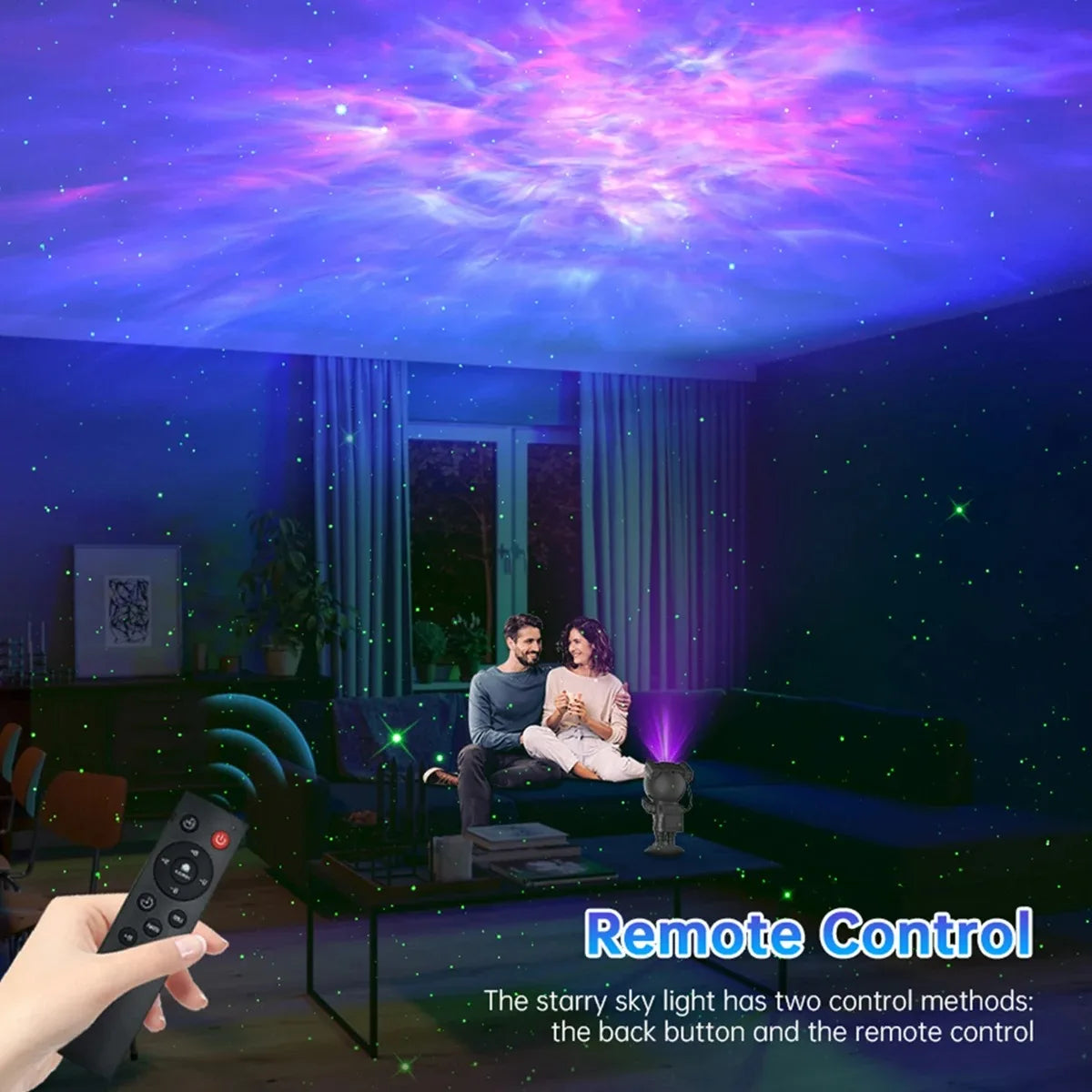 Star Projector Galaxy Night Light Astronaut Starry Nebula Ceiling LED Lamp Gift for Kids Adults for Bedroom Birthdays Christmas