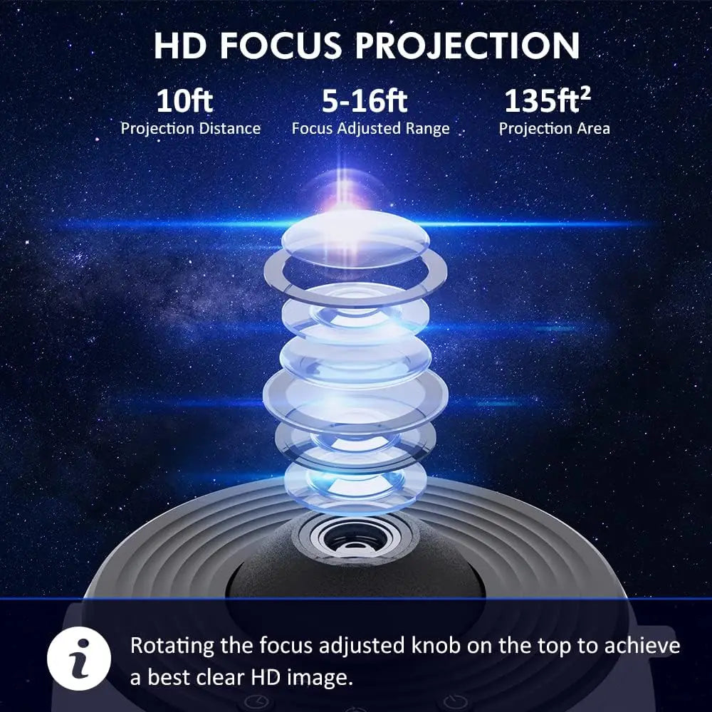 12 in 1 Night Light Galaxy Projector Starry Sky Projector 360° Rotate 4K HD Lamp for Kids Bedroom Christmas Gift Wedding Decor