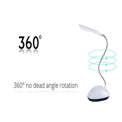 1Pc LED Folding Table Lamp Reading Light AAA Battery Powered Eye Protection Night Lamp Bedroom Bedside Study Lighting Desk Light