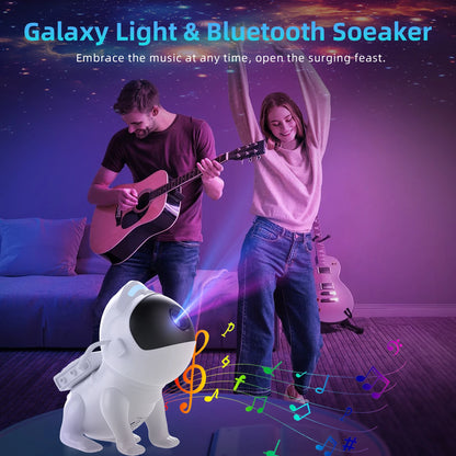4K HD Star Projector Night Light Space Dog Galaxy Projector With Remote Control and Bluetooth Function Suitable For Room Use