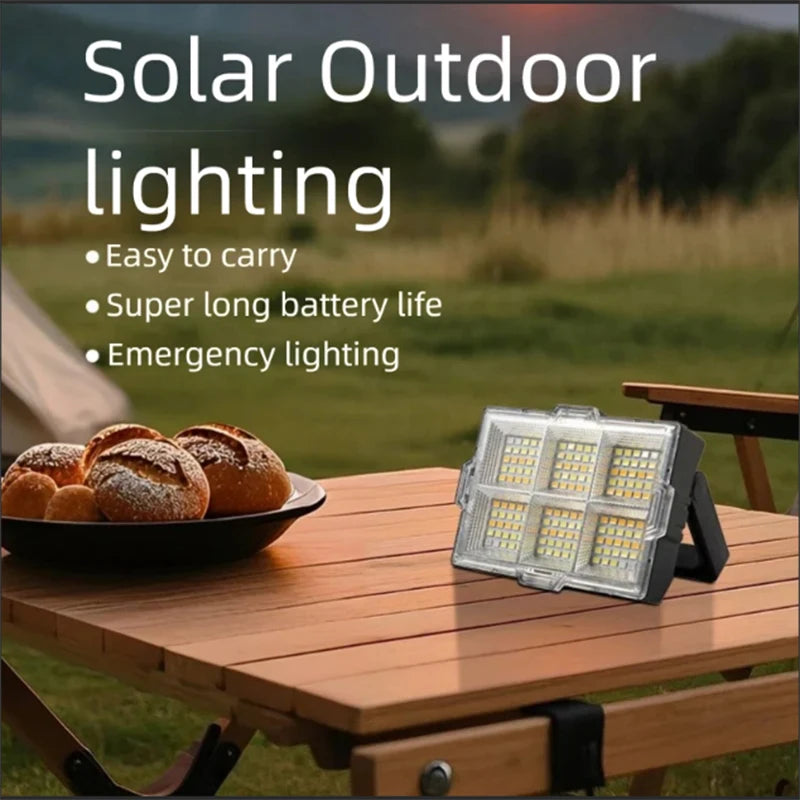Solar Camping Light, LED Outdoor Lights 4 Modes, Portable Rechargeable Camping Lantern IP65 for Tent, Emergency Breakdown
