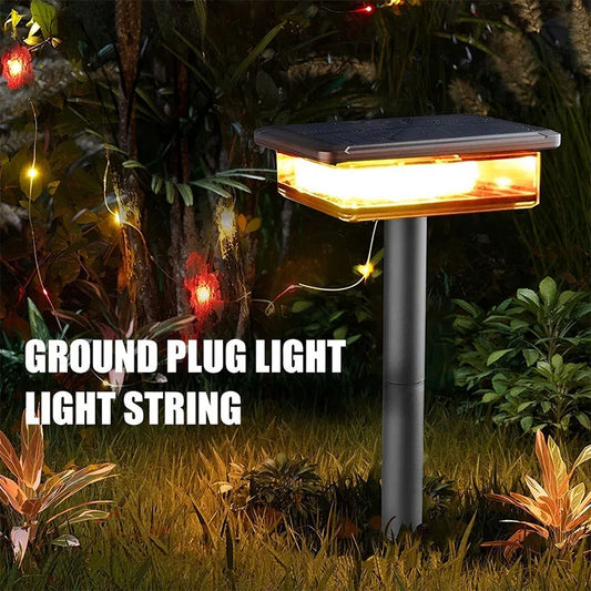 LED Solar String Lights Fairy Camping String Lamp Waterproof LED Outdoor Solar Garden Lawm Lights for Party Pergola Backyard