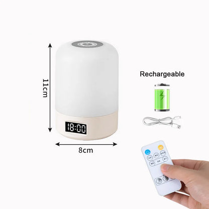 Led Night Lights Bedside Dimmable Charging Desktop Night Lamps Bedroom Bedside Lighting Decoration Touch Led Reading Table Lamp