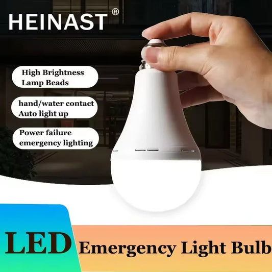 LED Rechargeable Light Bulb 12w 15w 85-265V Emergency Bulb Portable Hanging Camping Lamp for Tent Home Power Failure Lighting