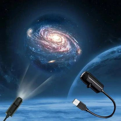 USB Starry Sky Ceiling Projection Light 360 ° Angle Adjustable Decoration Bedroom Children's Gift