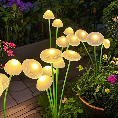 Solar LED Jellyfish Sway Lights Garden Decor Waterproof Outdoor Solar Pathway Light For Patio Balcony Yard Flowerbed