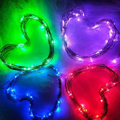 USB Copper Wire Lights Fairy Garland Lights LED String Lights Outdoor Waterproof String For Christmas Wedding Party Decorations