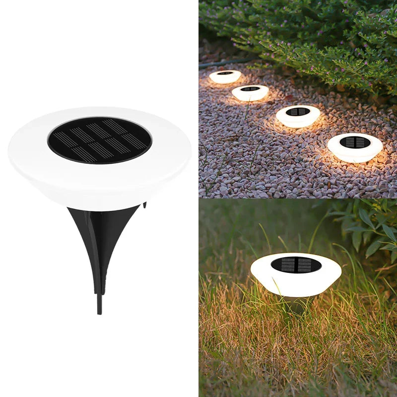 1/4Pack Solar Ground Lights,14LED Waterproof Outdoor Landscape Light, LED Lawn Lamp, for Garden Pathway Yard Deck Camping Decor