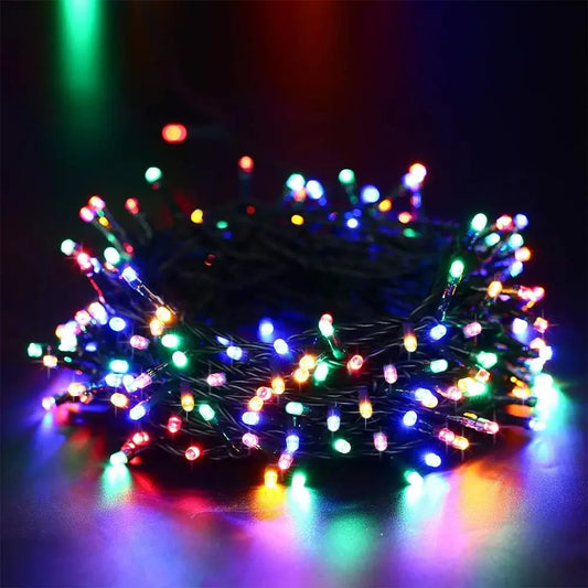 Christmas Led Solar String Lights 7m 50 Lights 8 Patterns Solar Fairy String Lights Waterproof Garden Wedding Party Decoration