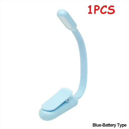 Reading Lamp Rechargeable Led Flashlight for Reading Portable Mini Book Light Flexible Clip Night Light for Bedside Books