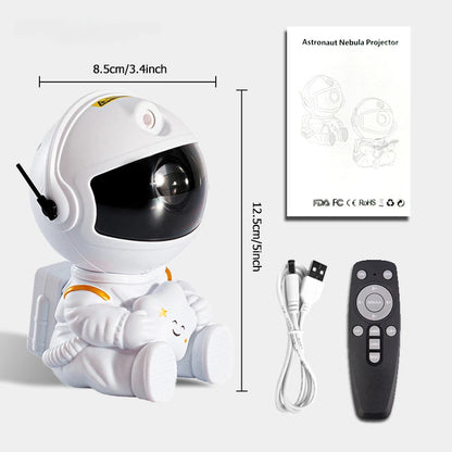 Galaxy Astronaut Projector with Remote Control Starry Sky Projector Light Decoration Bedroom Bedside Night Light Children's Gift